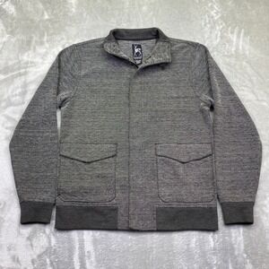 Kane & Unke‎ Mens Gray Jacket Coat Medium M Full Zip Lightweight Pockets Casual